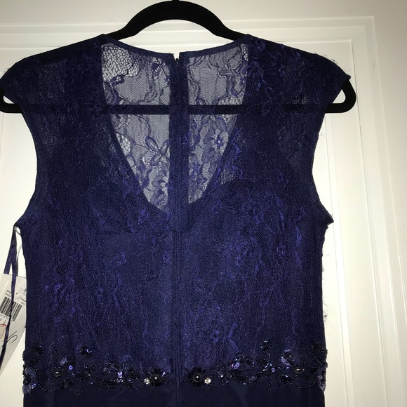 Navy Never Worn Gown With Tags - Picture 3 of 4